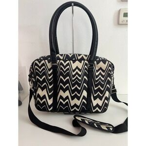 Missoni‎ for Target Black Cream Zigzag Chevron Travel Bag
